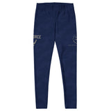 Roll Gear Women's Air Force Compression Spats - Navy, front view, additional angle.