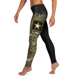 Roll Gear Women's Army Compression Spats - Black Camo, left side view.