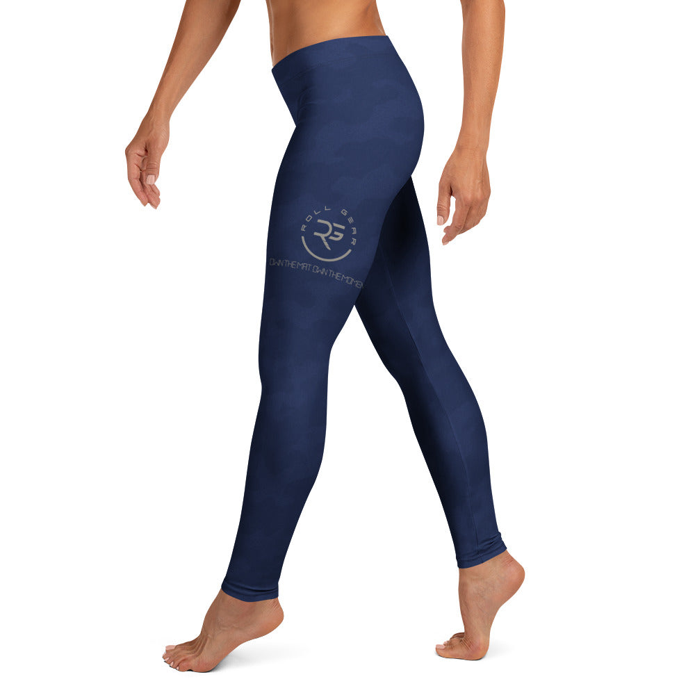 Roll Gear Women's Air Force Compression Spats - Navy, left side view.