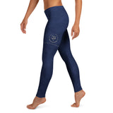 Roll Gear Women's Air Force Compression Spats - Navy, left side view.
