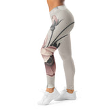Roll Gear Signature Always Blooming Spats - Vintage Rose, Women's Leggings, left side view.