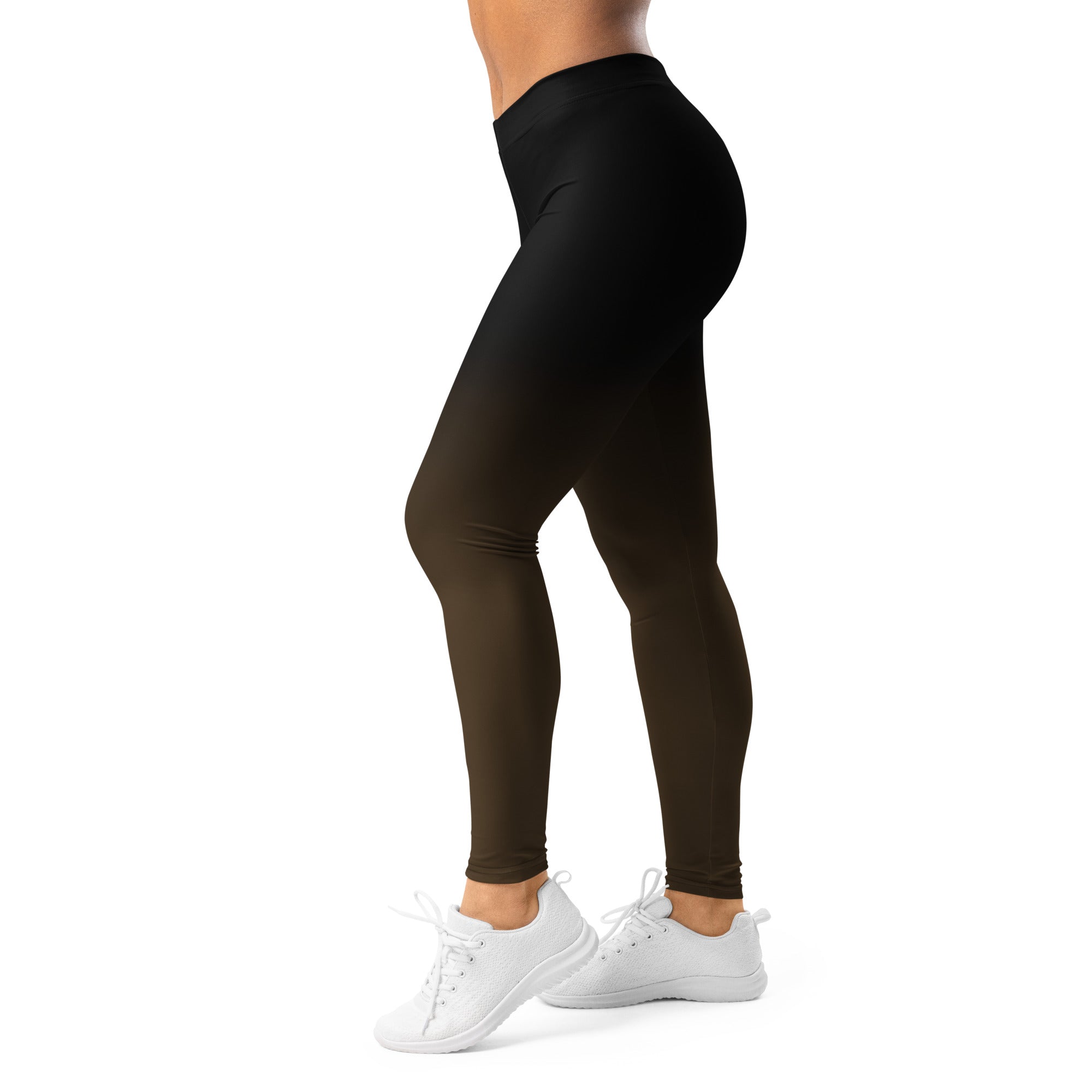 Roll Gear Brown Fade Training Spats - Brown/Black, Women's, left side view.
