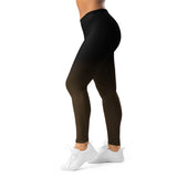 Roll Gear Brown Fade Training Spats - Brown/Black, Women's, left side view.