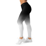 Roll Gear White Fade Training Spats - White/Black, Women's, left side view.
