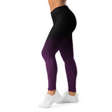 Roll Gear Purple Fade Training Spats - Purple/Black, Women's, left side view.