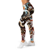 Roll Gear Never Accept Training Spats – Black/Multicolor – Women's, left side view.