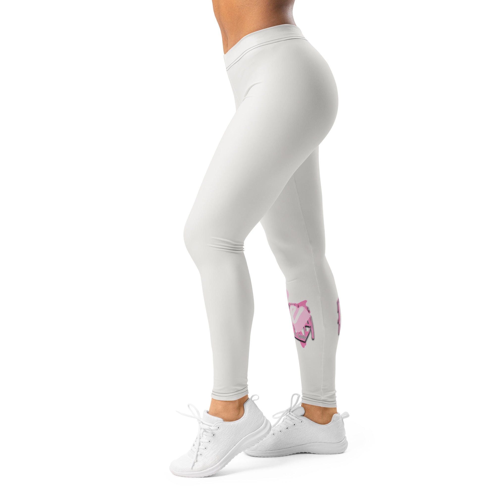 Roll Gear Tap Hype Spats - Pink & White, Women's, left side view.