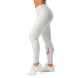 Roll Gear Tap Hype Spats - Pink & White, Women's, left side view.