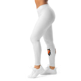 Roll Gear Tap Hype Spats - Orange & White, Women's, left side view.