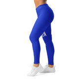 Roll Gear Earned Not Given Women's Spats – Blue, left side view.