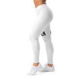 Roll Gear Earned Not Given Women's Spats – White, left side view.