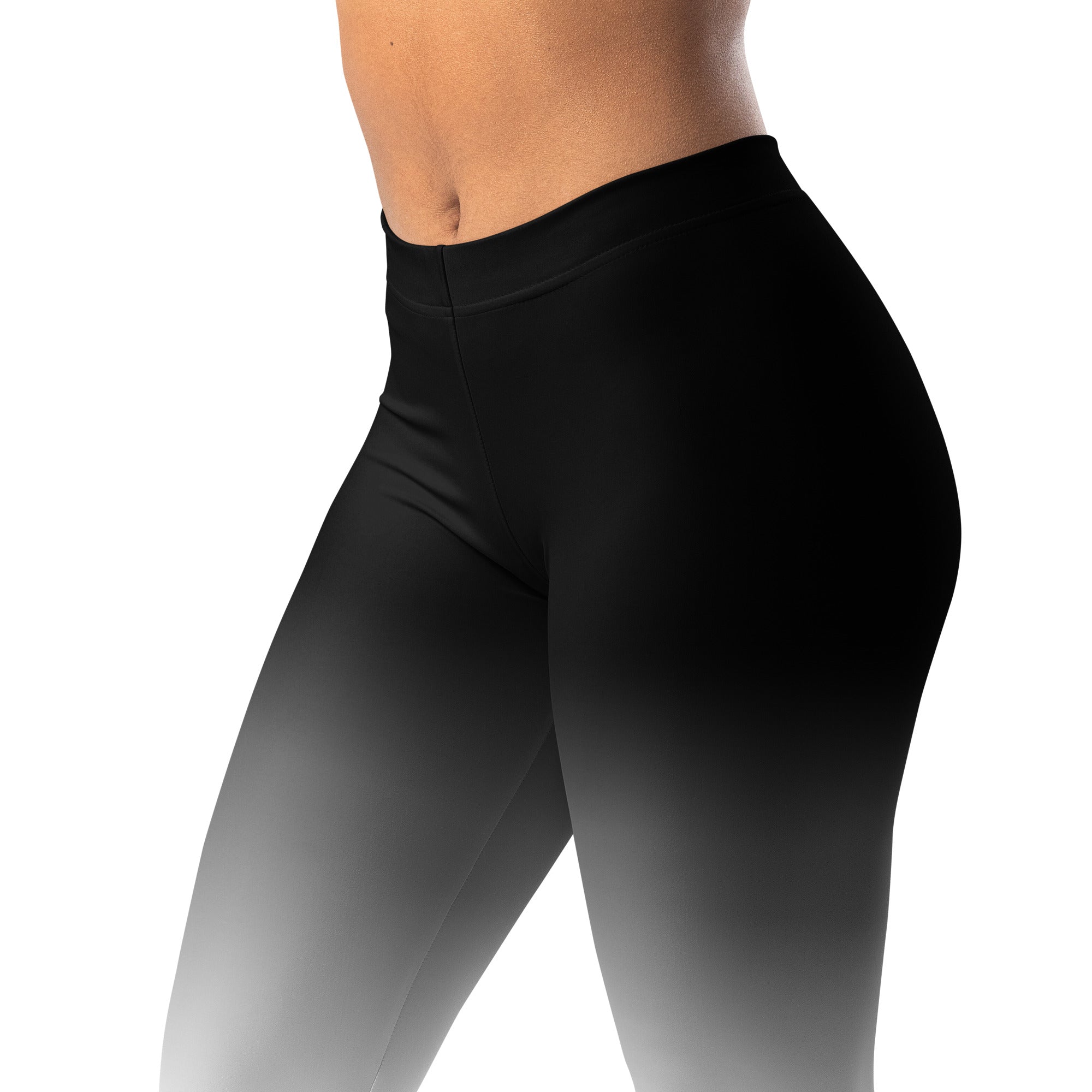 Roll Gear White Fade Training Spats - White/Black, Women's, left-front view, additional angle.