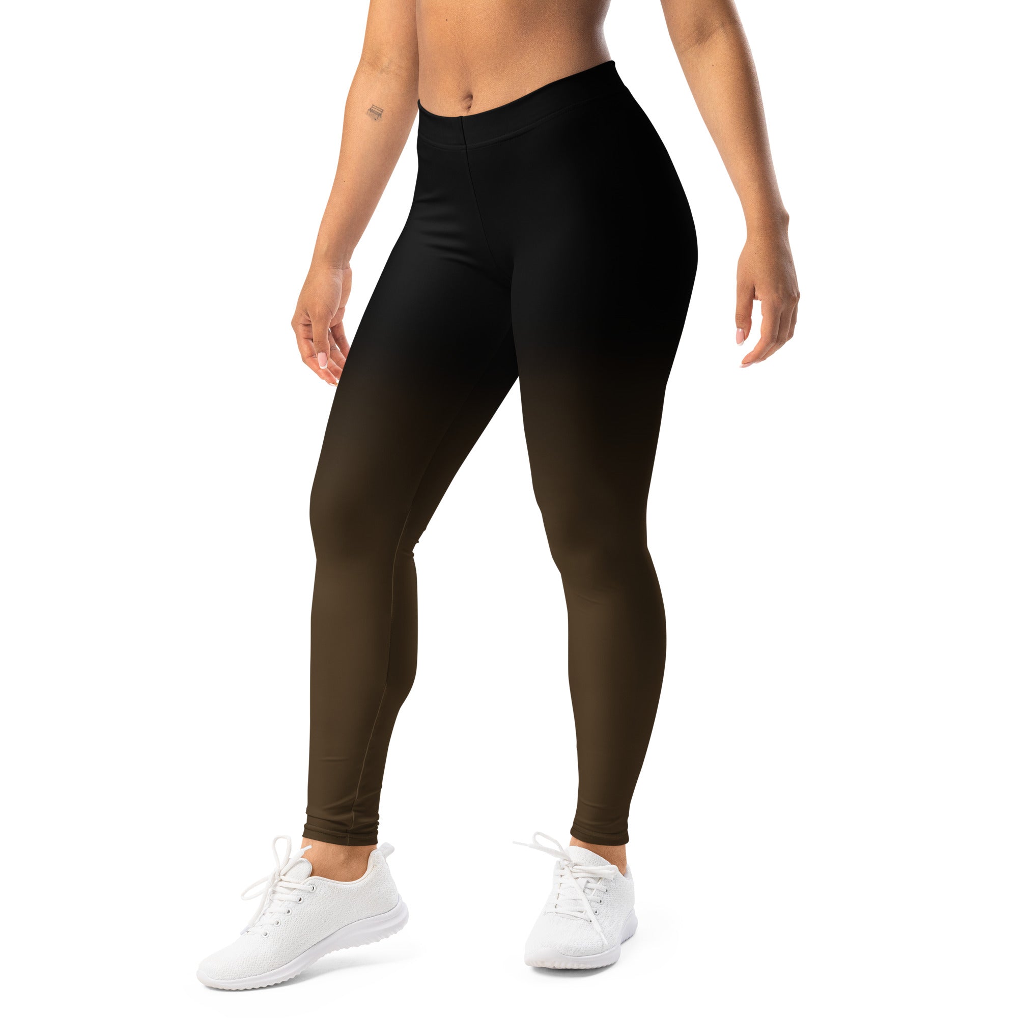 Roll Gear Brown Fade Training Spats - Brown/Black, Women's, left-front view.