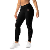 Roll Gear Girls Bows Training Spats - Pink/Black, Women's, left-front view.