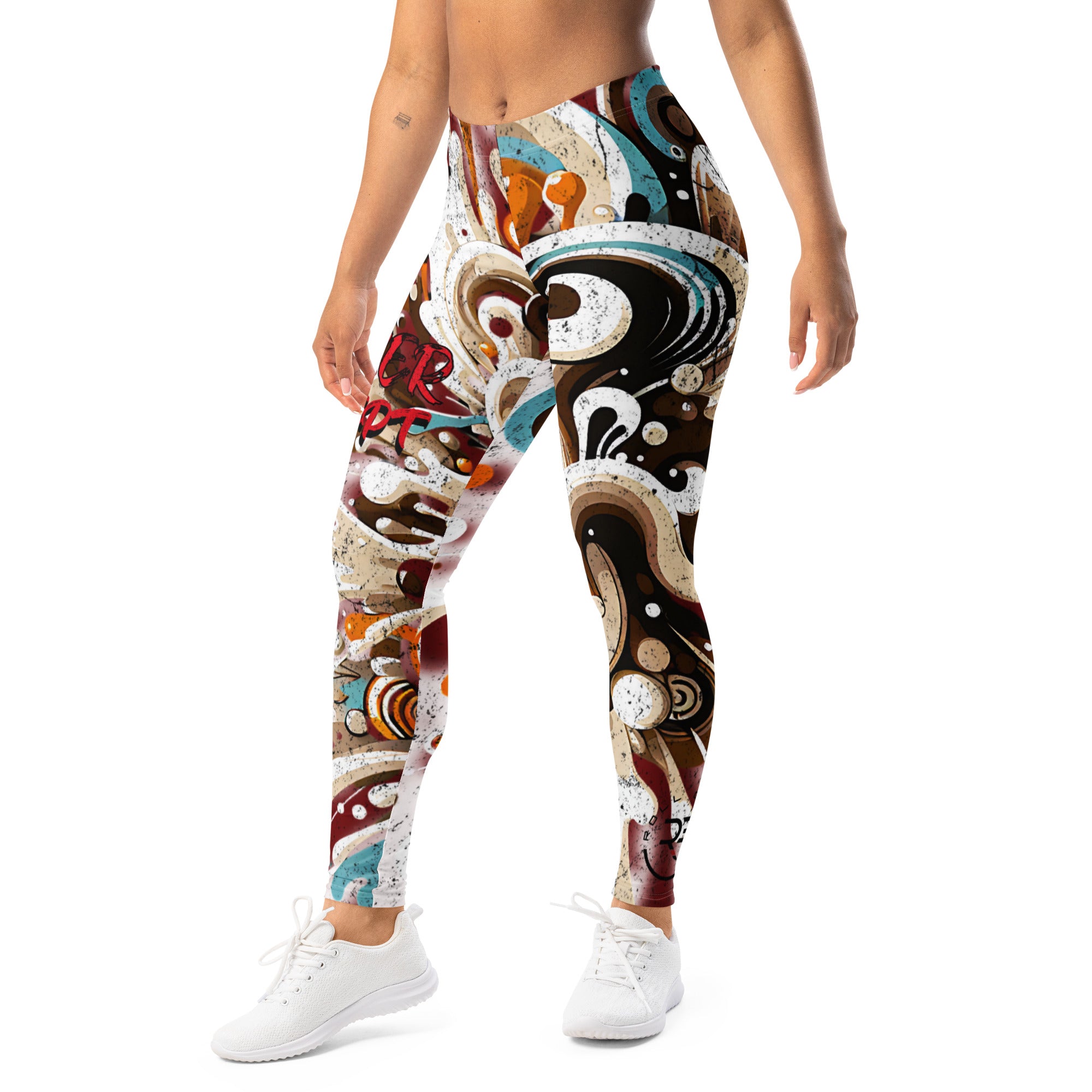 Roll Gear Never Accept Training Spats – Black/Multicolor – Women's, left-front view.