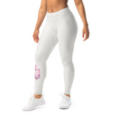 Roll Gear Tap Hype Spats - Pink & White, Women's, left-front view.
