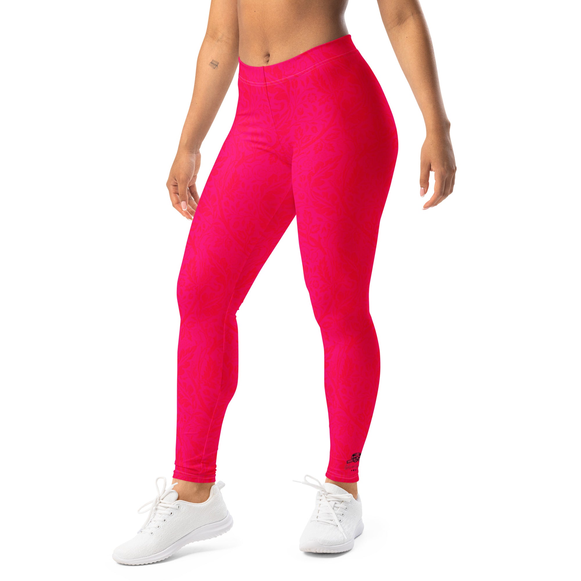 Roll Gear Earned Not Given Spats – Pink, left-front view.