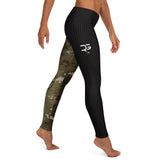 Roll Gear Women's Army Compression Spats - Black Camo, right side view.