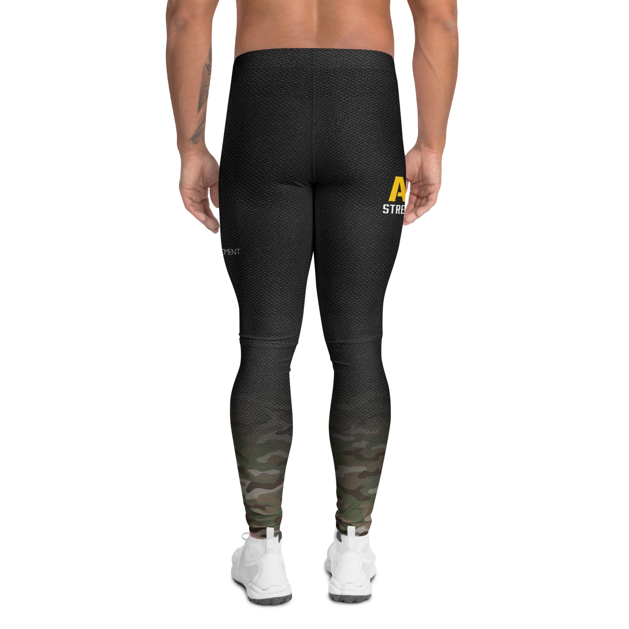 Roll Gear Men's Army Classic Compression Spats, back view.