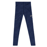 Roll Gear Men's Air Force Compression Spats - Navy, back view, additional angle.