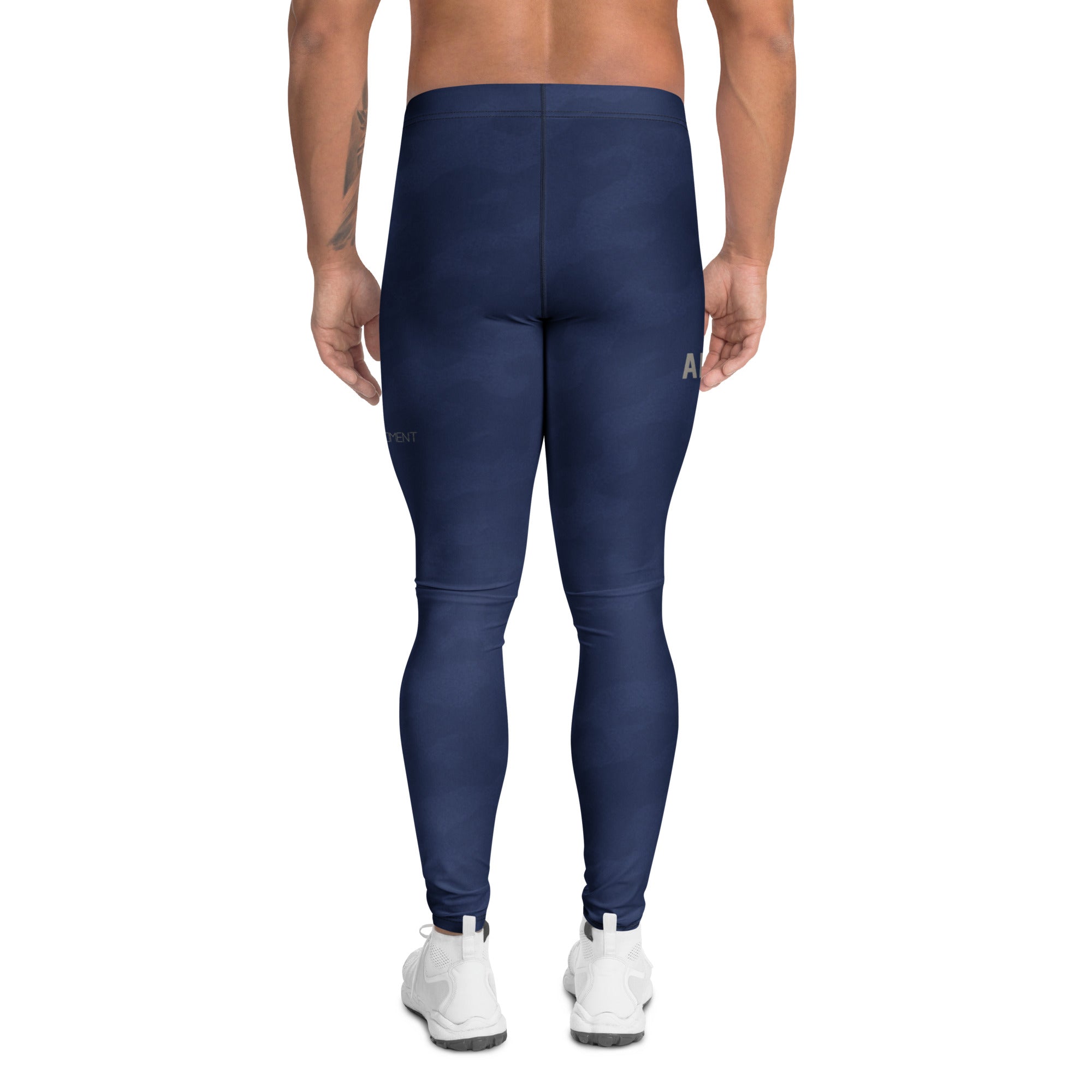 Roll Gear Men's Air Force Compression Spats - Navy, back view.