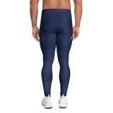 Roll Gear Men's Air Force Compression Spats - Navy, back view.