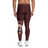 Roll Gear Signature Cold Blooded Spats – Maroon Venom (Athlete Edition, Men's Leggings), back view.