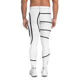 Roll Gear White Swirl Spats - White/Black, Men's, back view.