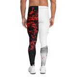Roll Gear Shadow Dragon Warrior Spats - White & Crimson, Men's, back view.