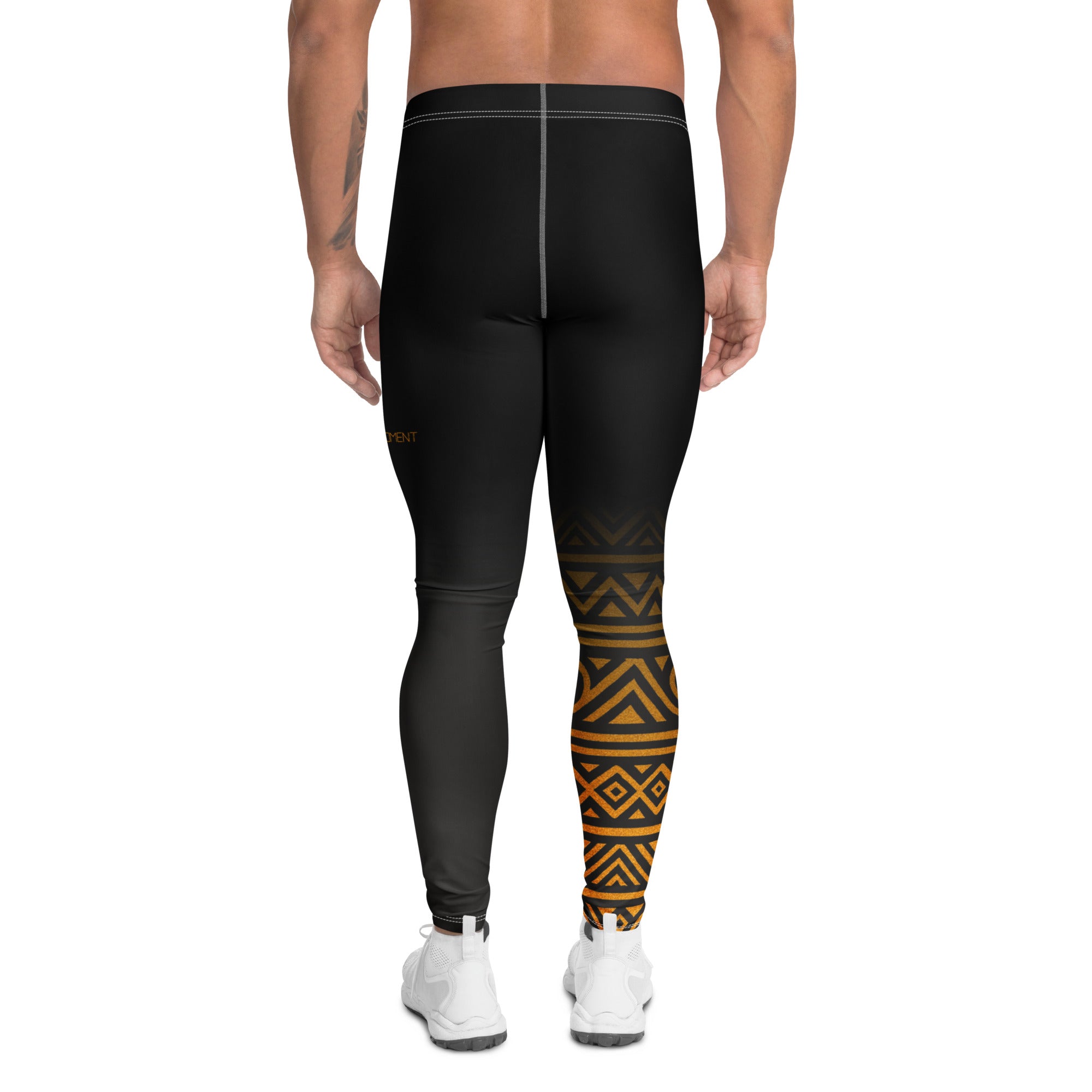 Roll Gear Lion's Pride Spats – Black & Gold – Men's, back view.