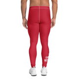 Roll Gear Earned Not Given Men's Spats – Red, back view.