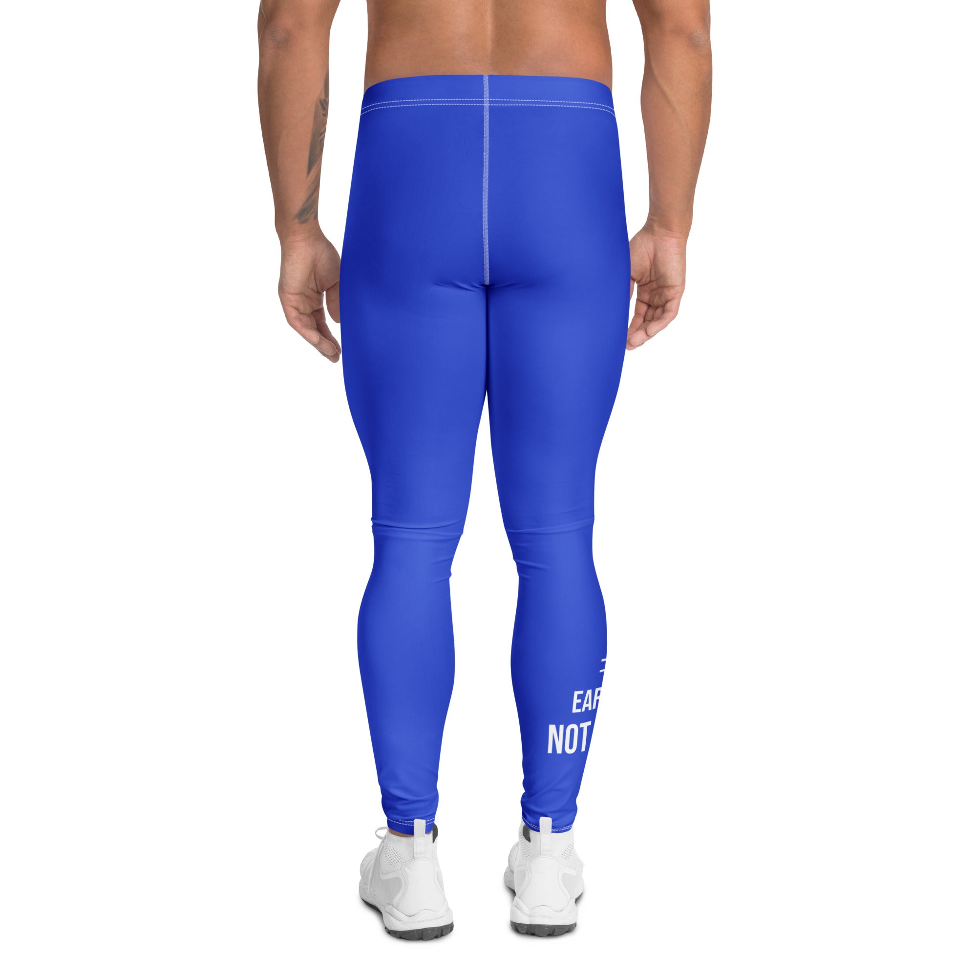 Roll Gear Earned Not Given Men's Spats - Blue, back view.