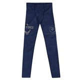 Roll Gear Men's Air Force Compression Spats - Navy, front view, additional angle.
