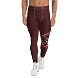 Roll Gear Signature Cold Blooded Spats – Maroon Venom (Athlete Edition, Men's Leggings), front view.
