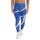 Roll Gear Blue Swirl Spats - Blue/White, Men's, front view.