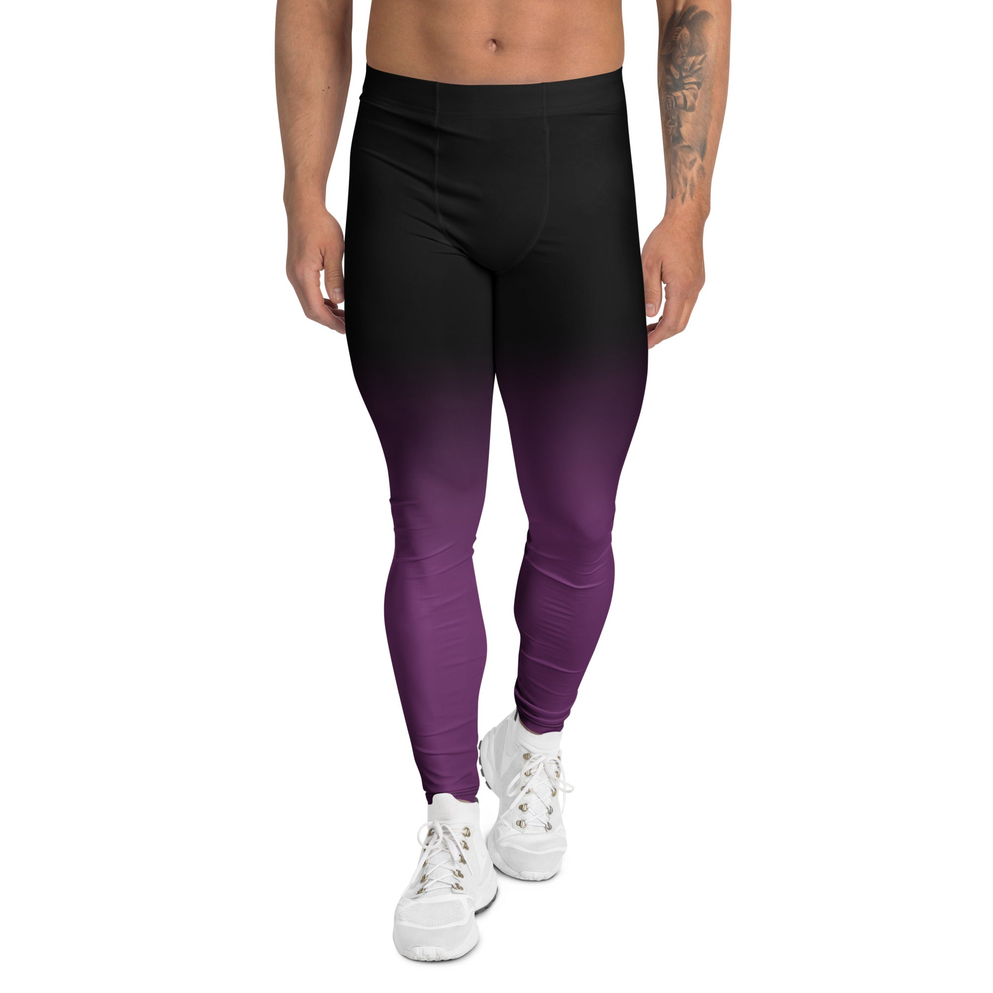 Roll Gear Purple Fade Training Spats - Purple/Black, Men's, front view.