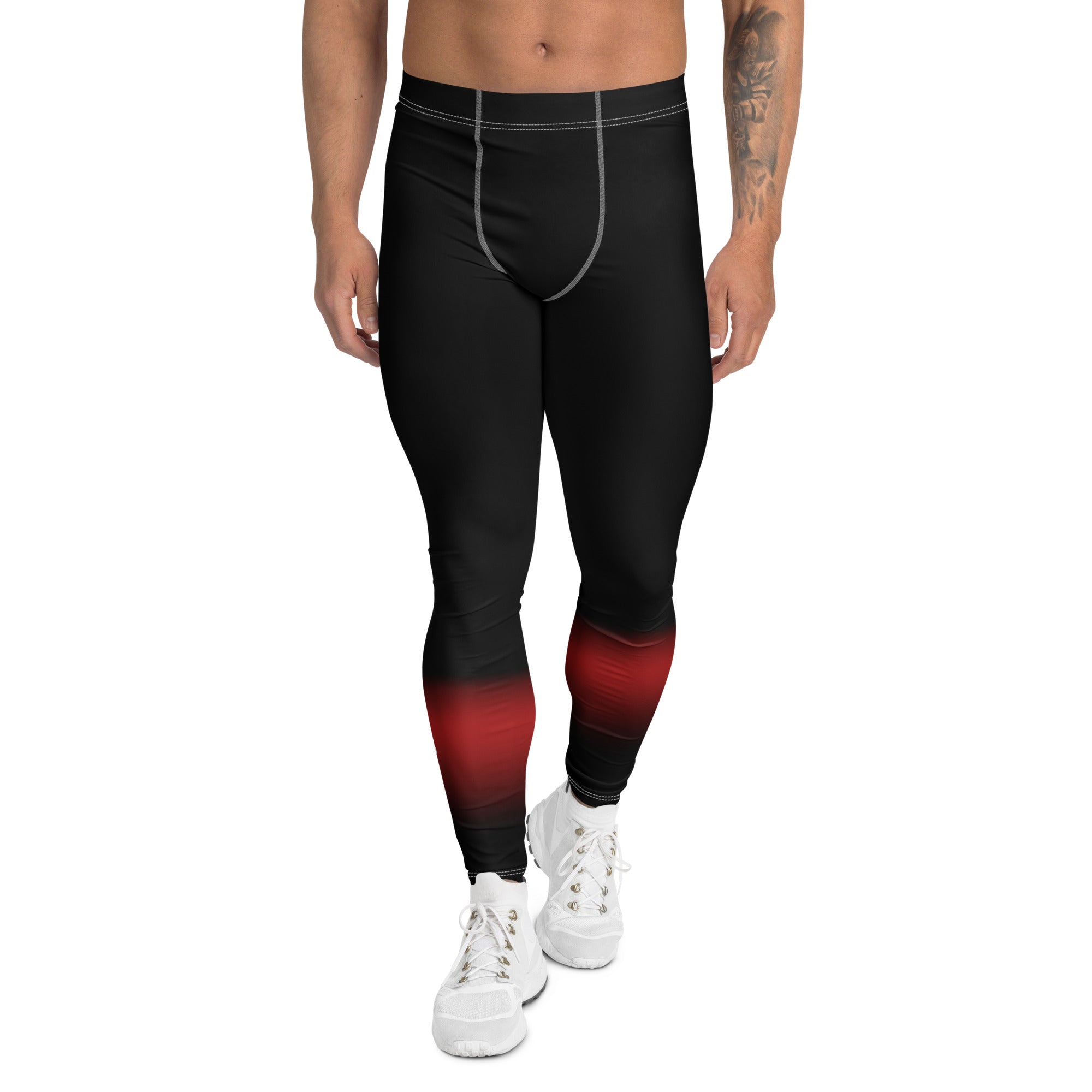 Roll Gear Black Fade Training Spats – Black – Men's, front view.