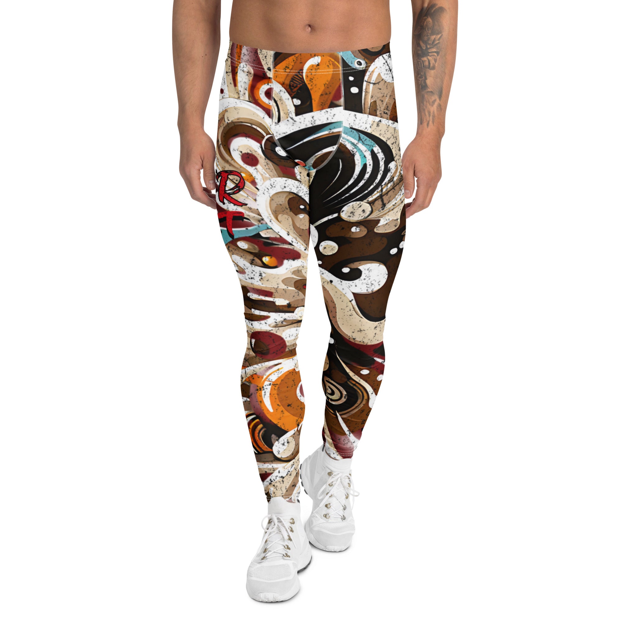 Roll Gear Never Accept Training Spats – Black/Multicolor – Men's, front view.