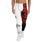 Roll Gear Shadow Dragon Warrior Spats - White & Crimson, Men's, front view.