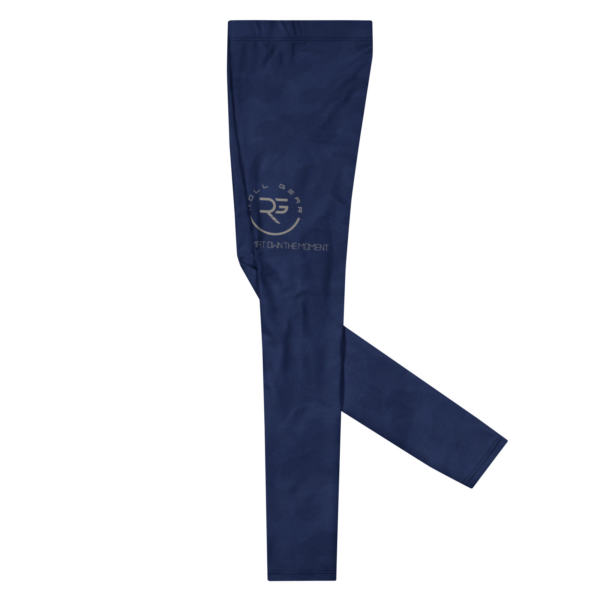 Roll Gear Men's Air Force Compression Spats - Navy, left side view, additional angle.
