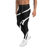 Roll Gear Black Swirl Spats - Black/White, Men's, left side view.