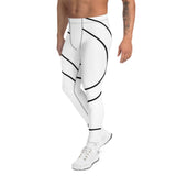 Roll Gear White Swirl Spats - White/Black, Men's, left side view.
