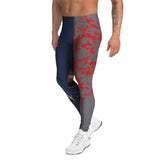 Roll Gear Shadow Dragon Warrior Spats – Dark Navy & Crimson – Men's, left side view.