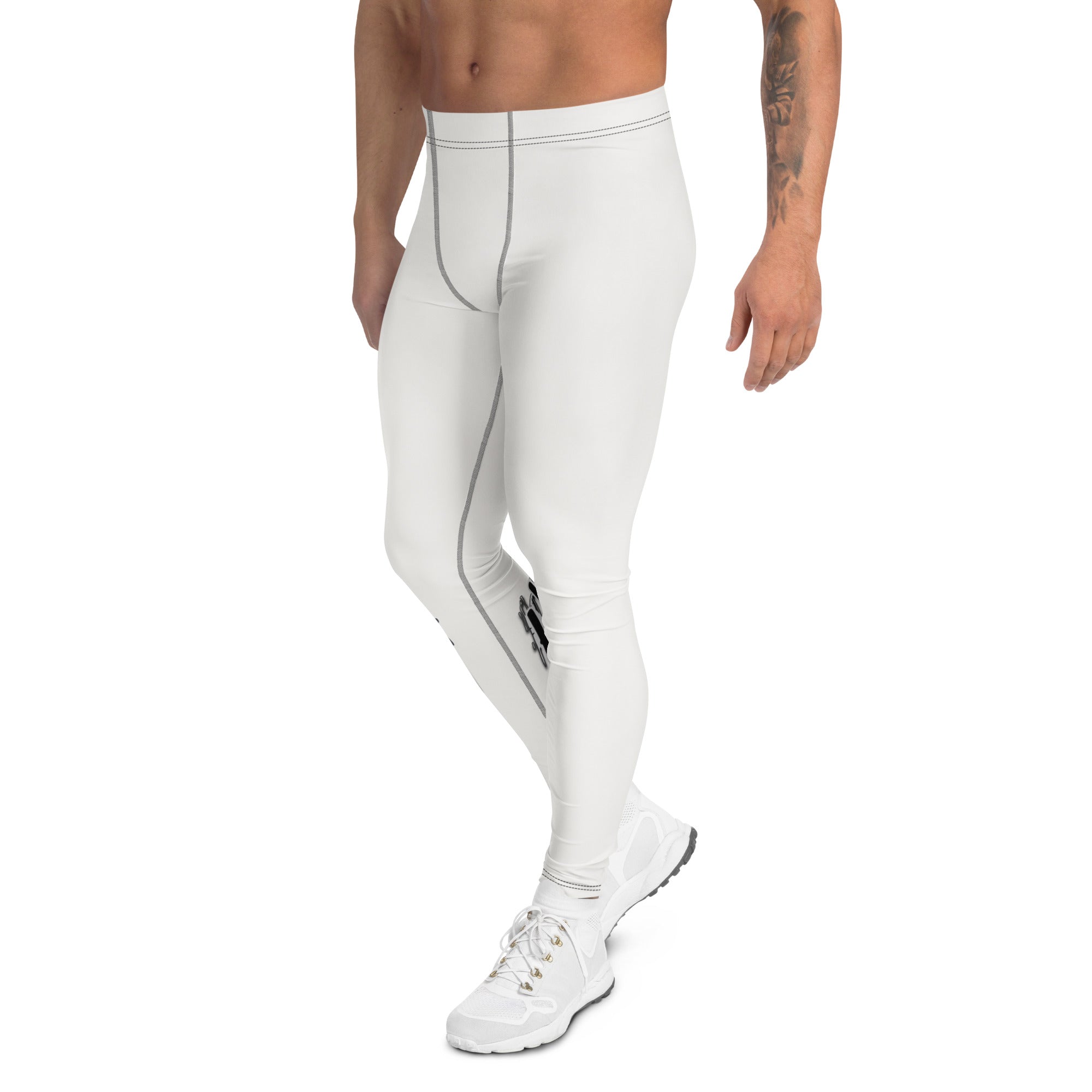 Roll Gear Tap Hype Spats – Blue & White – Men's, left side view.