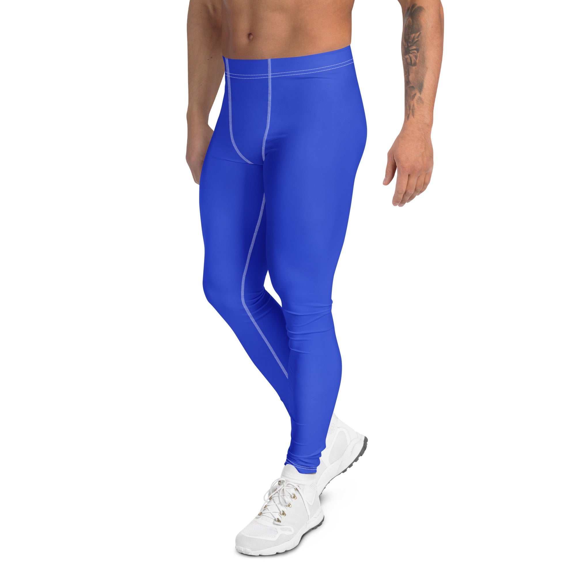 Roll Gear Earned Not Given Men's Spats - Blue, left side view.