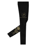 Roll Gear Men's Marines "Gold" Compression Spats – premium grappling fit leggings, right side view.