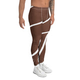 Roll Gear Brown Swirl Spats - Brown/White, Men's, right side view.