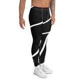 Roll Gear Black Swirl Spats - Black/White, Men's, right side view.