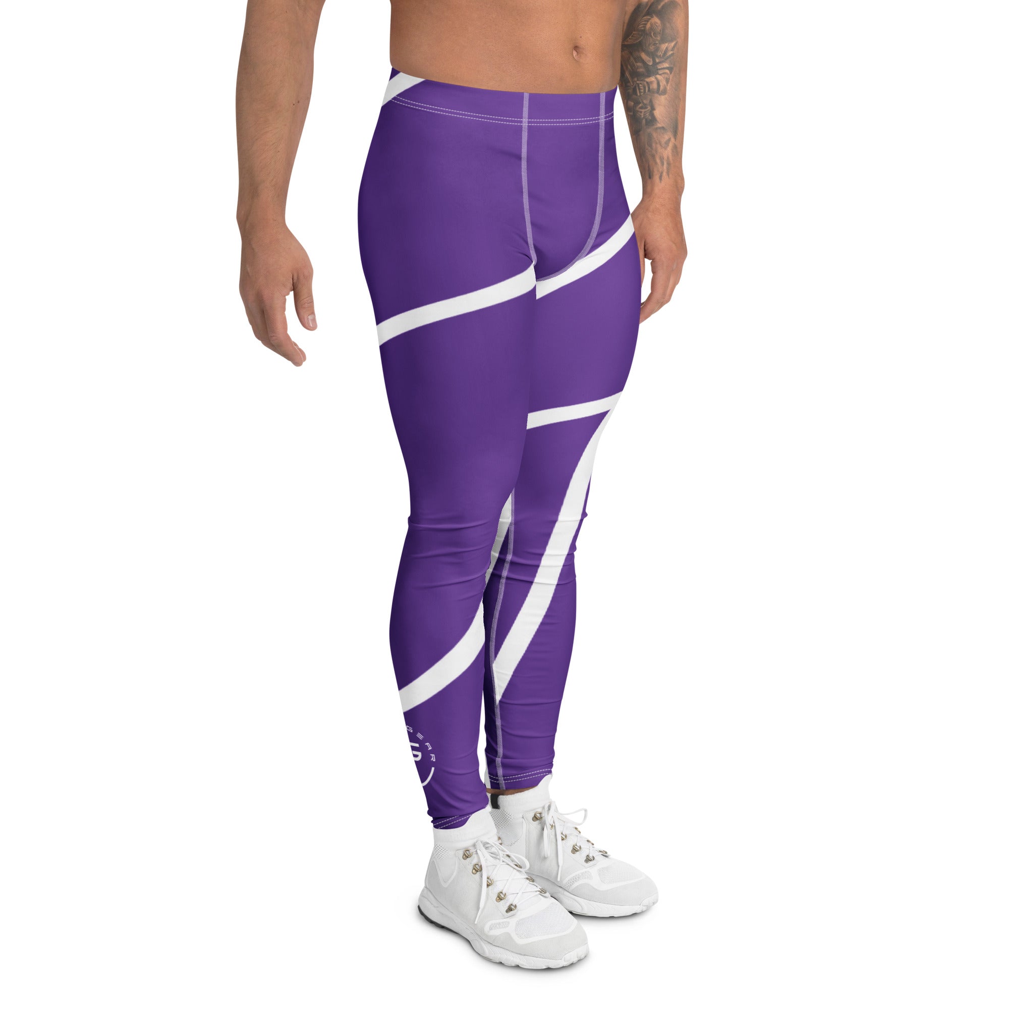 Roll Gear Purple Swirl Spats - Purple/White, Men's, right side view.