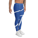 Roll Gear Blue Swirl Spats - Blue/White, Men's, right side view.